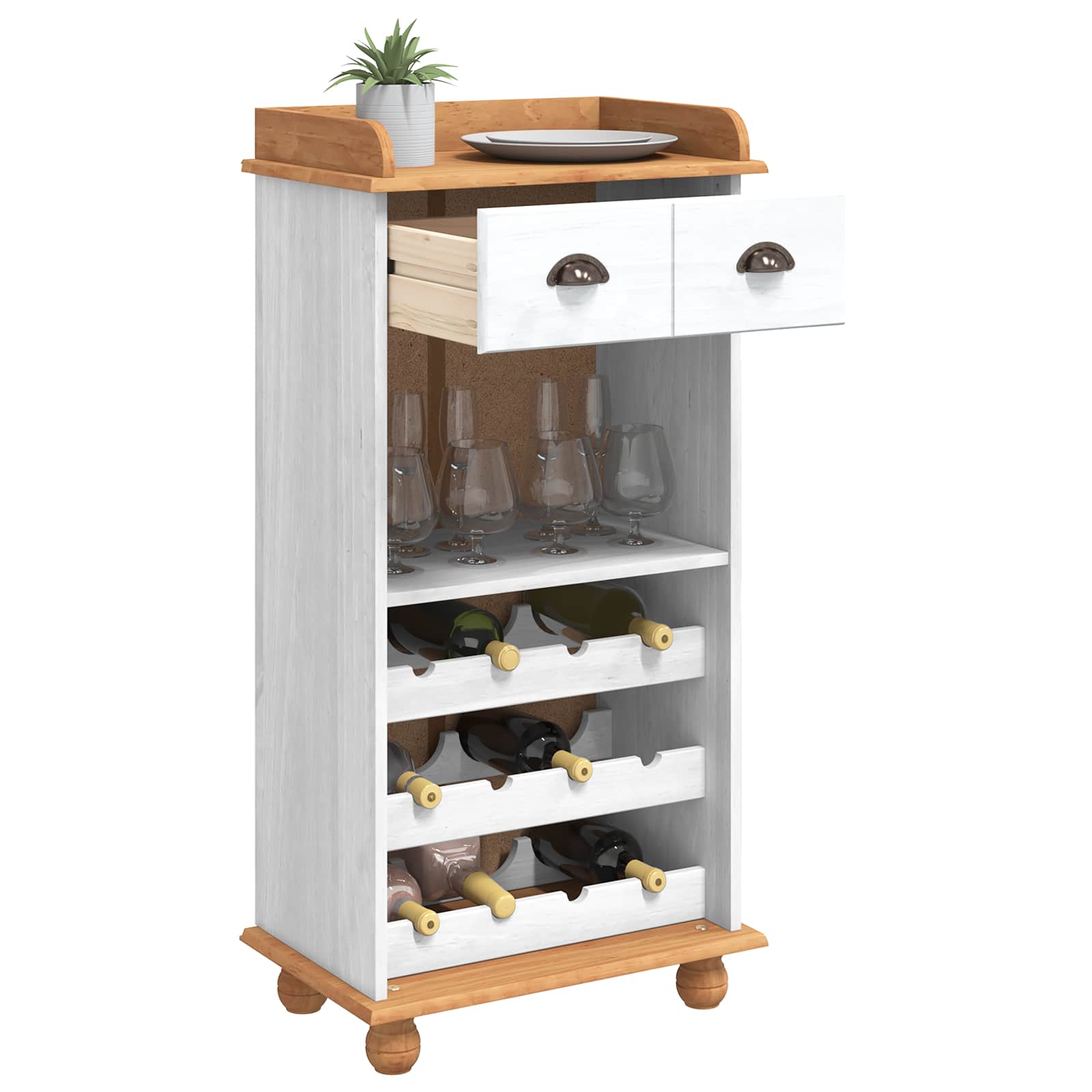 Weinschrank - Flaschenregal - Weinmöbel - Regal für Wein - Flaschenhalter
