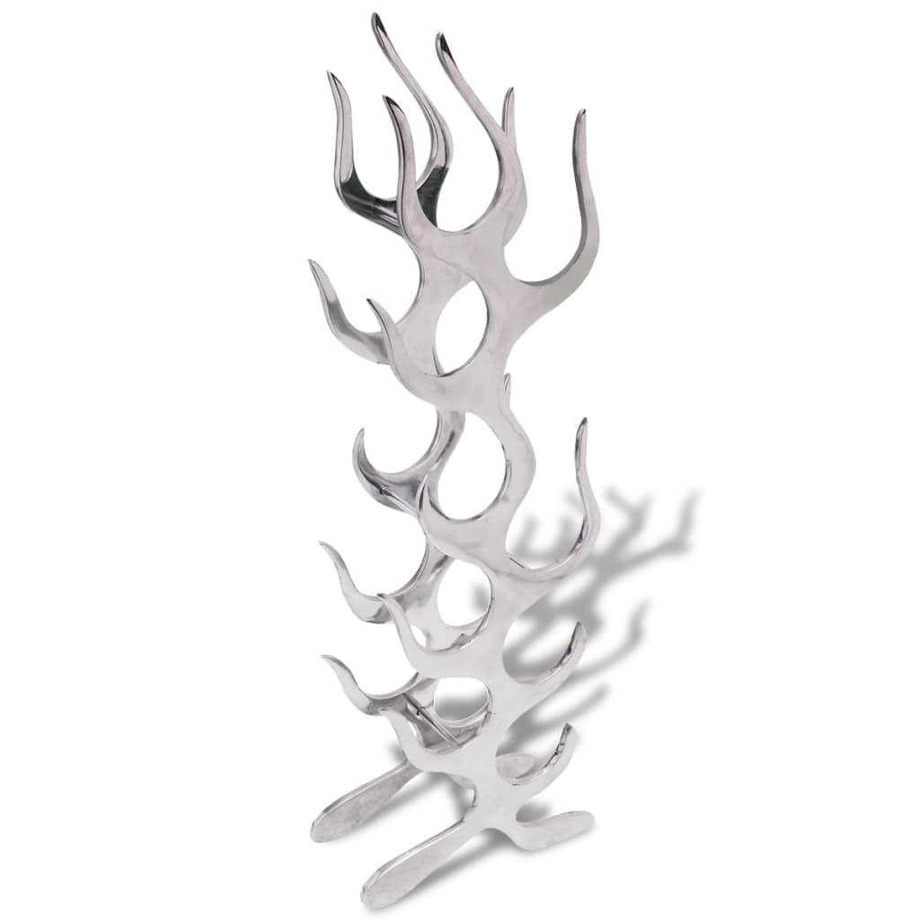 Weinregal in Flammenform - Aluminium - Flaschenregal - Regal für Weinflaschen