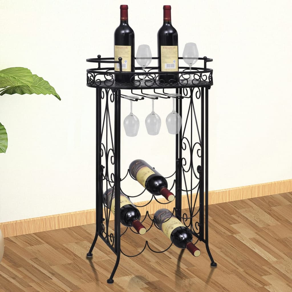 Weinregal - Flaschenregal - Weingestell - Glashalter - Serviertisch - Standregal