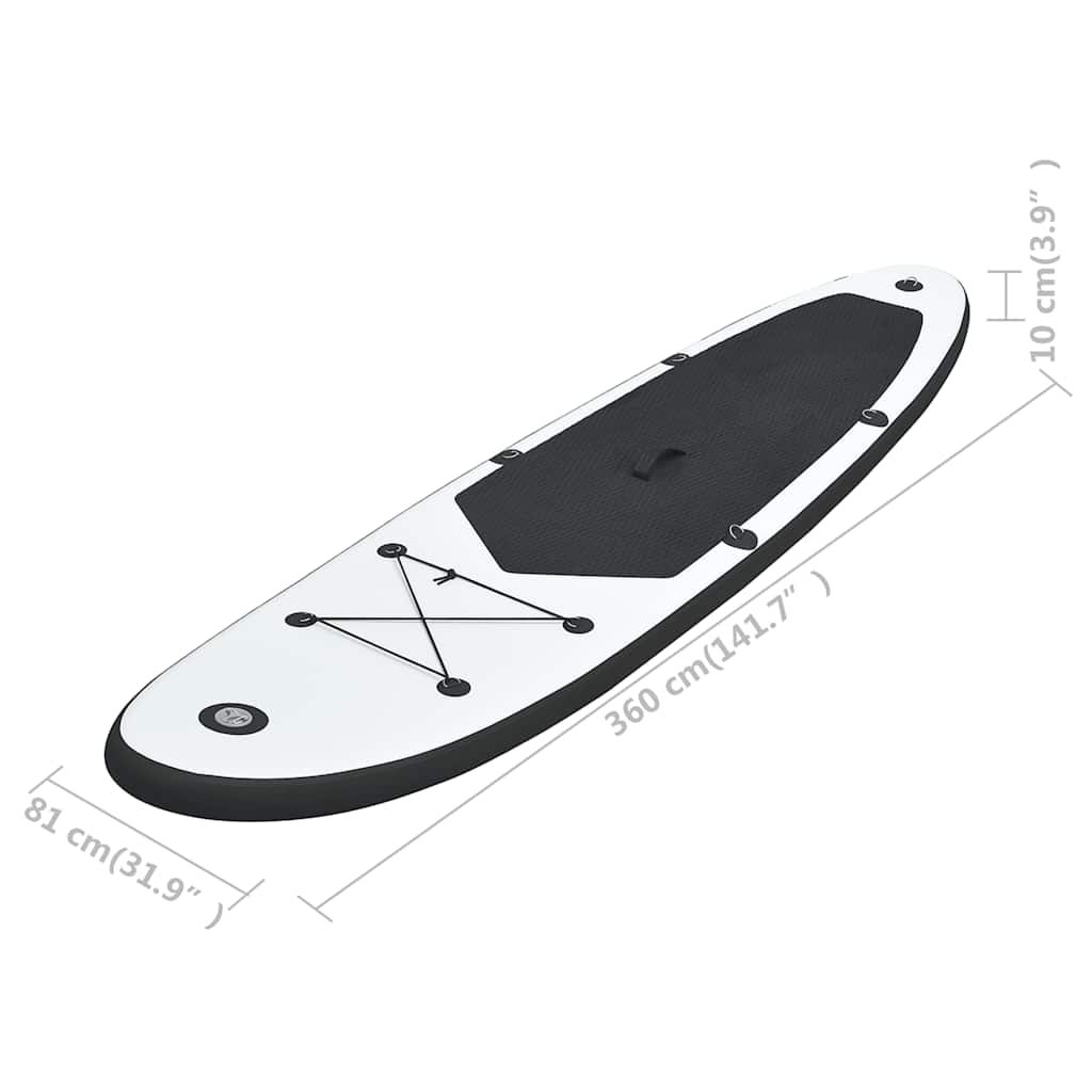 Aufblasbares SUP Board - Stand Up Paddleboard - Surfboard - inkl Zubehör - 360cm