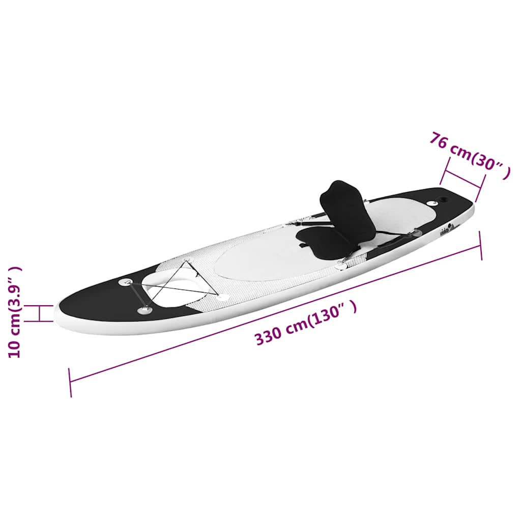 SUP Board aufblasbar - mit Sitz & Sichtfenster - Stand Up Paddleboard - 330 cm