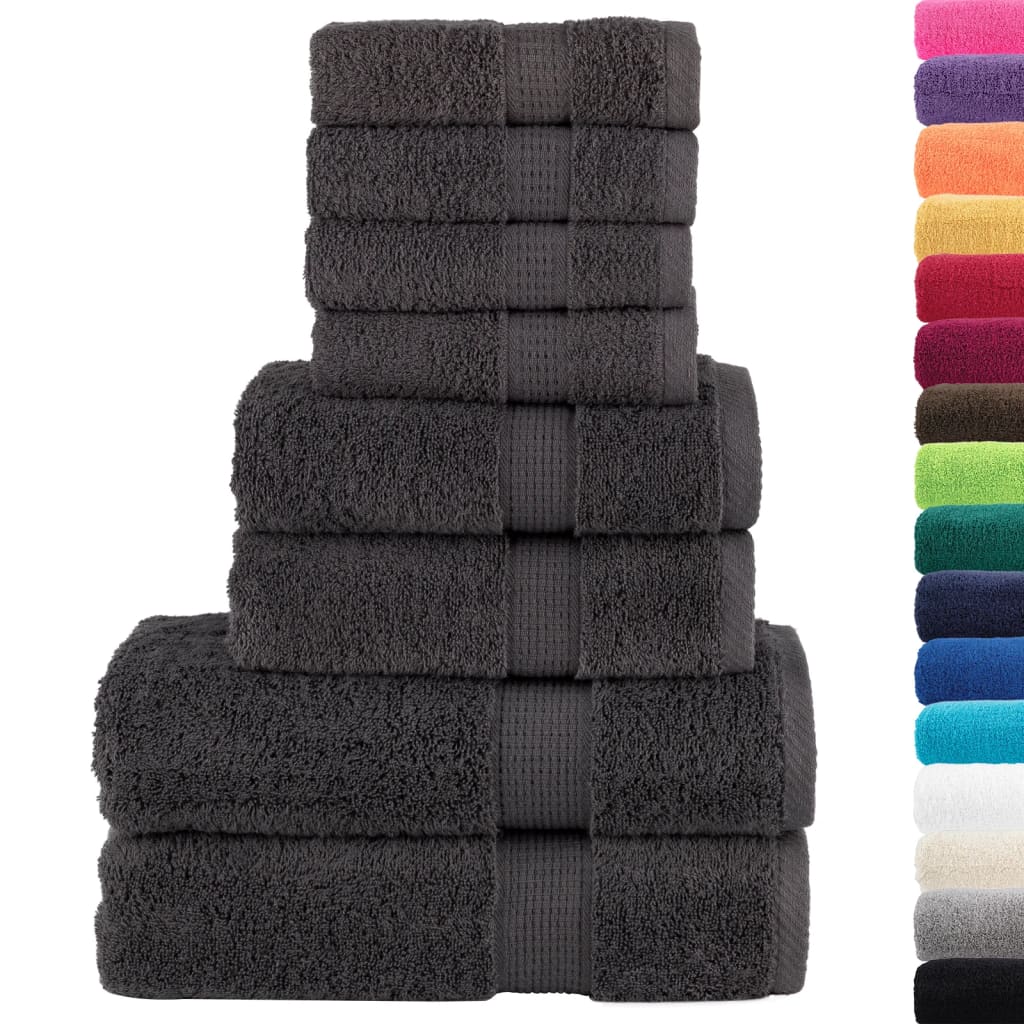 8 tlg. Premium-Handtuch-Set - Gästehandtuch - Handtuch - Duschtuch - Farbwahl