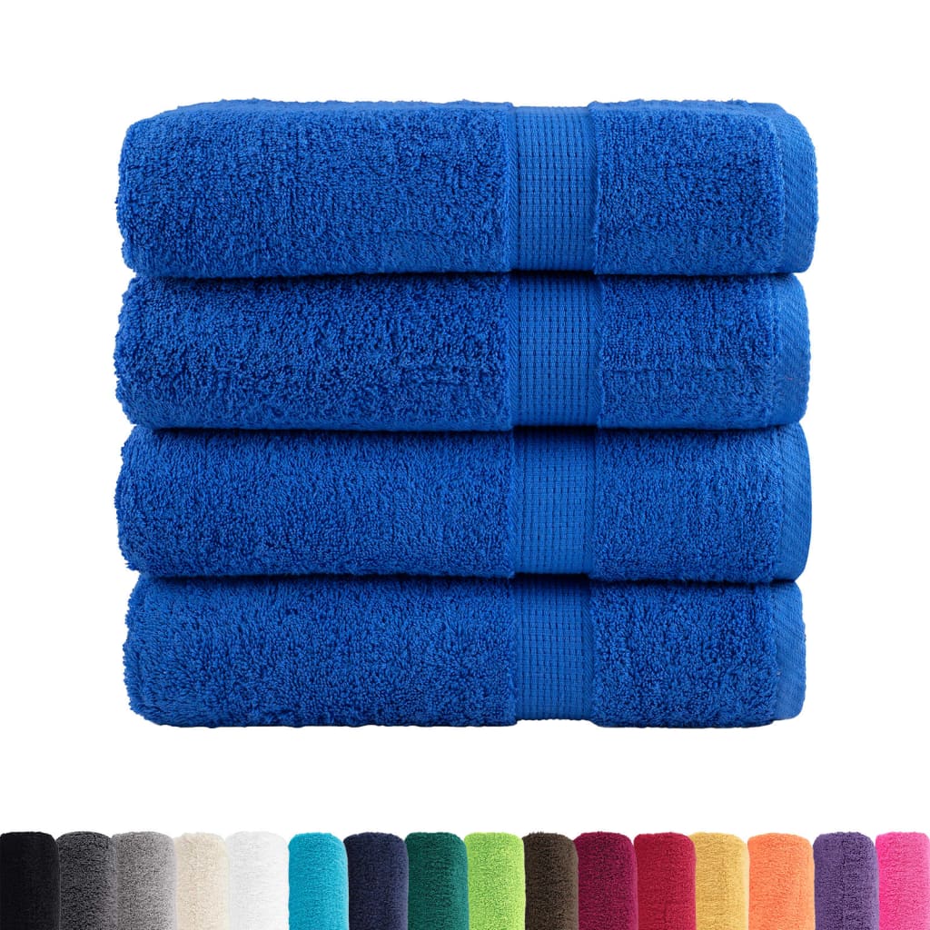 4 x Premium Duschtücher - Badehandtuch - Strandtuch - Handtuch - 100% Baumwolle
