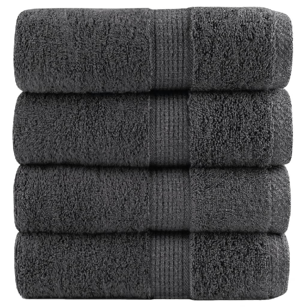 4 x Premium-Gästetuch - Handtuch - Gästehandtuch - Gesichtstuch - 100% Baumwolle