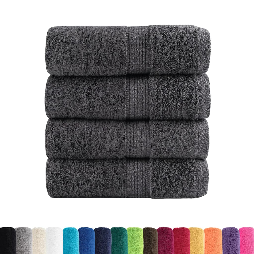 4 x Premium-Gästetuch - Handtuch - Gästehandtuch - Gesichtstuch - 100% Baumwolle