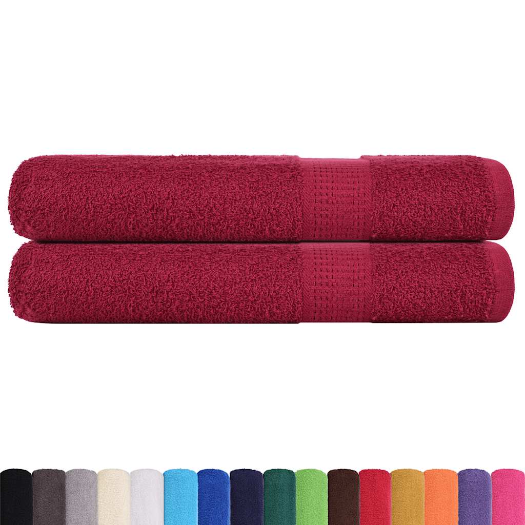 2er-Pack Saunatücher - Handtuch - Badetuch - Saunatuch - Strandtuch - Baumwolle