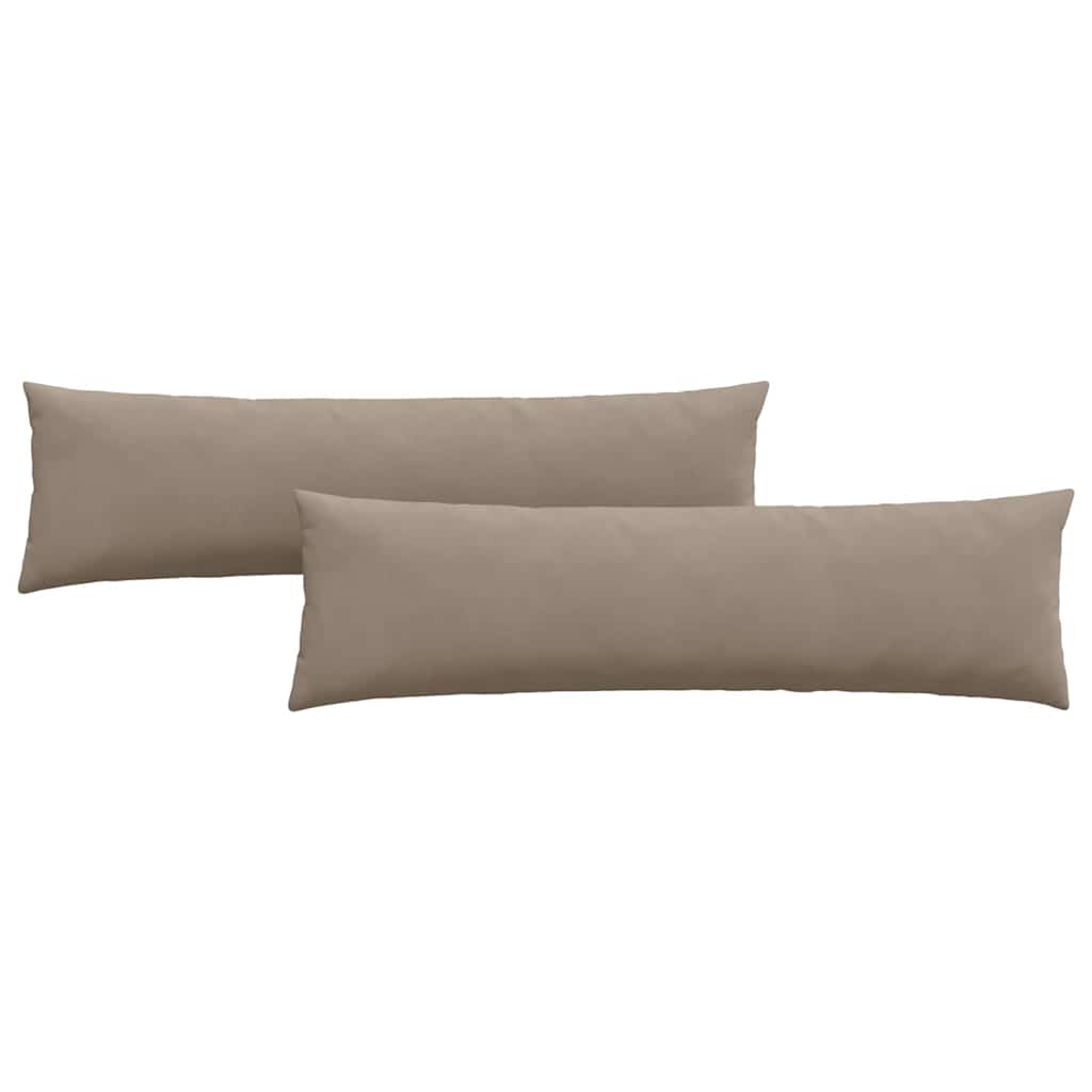 Längliche Sofakissen im 2er Set aus glattem Stoff für elegante Wohnräume 145cm