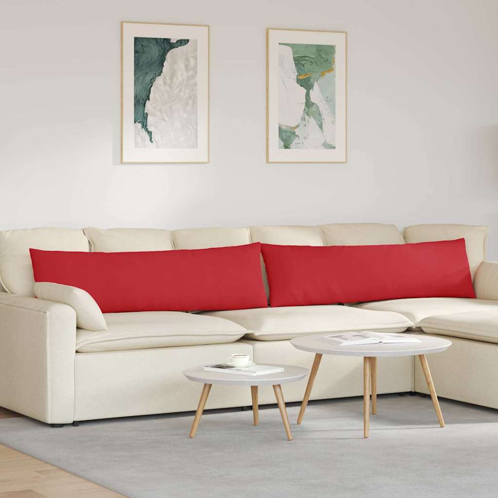 Dekorative lange Sofakissen aus Stoff im 2er Set für Wohnräume 145 x 40 cm
