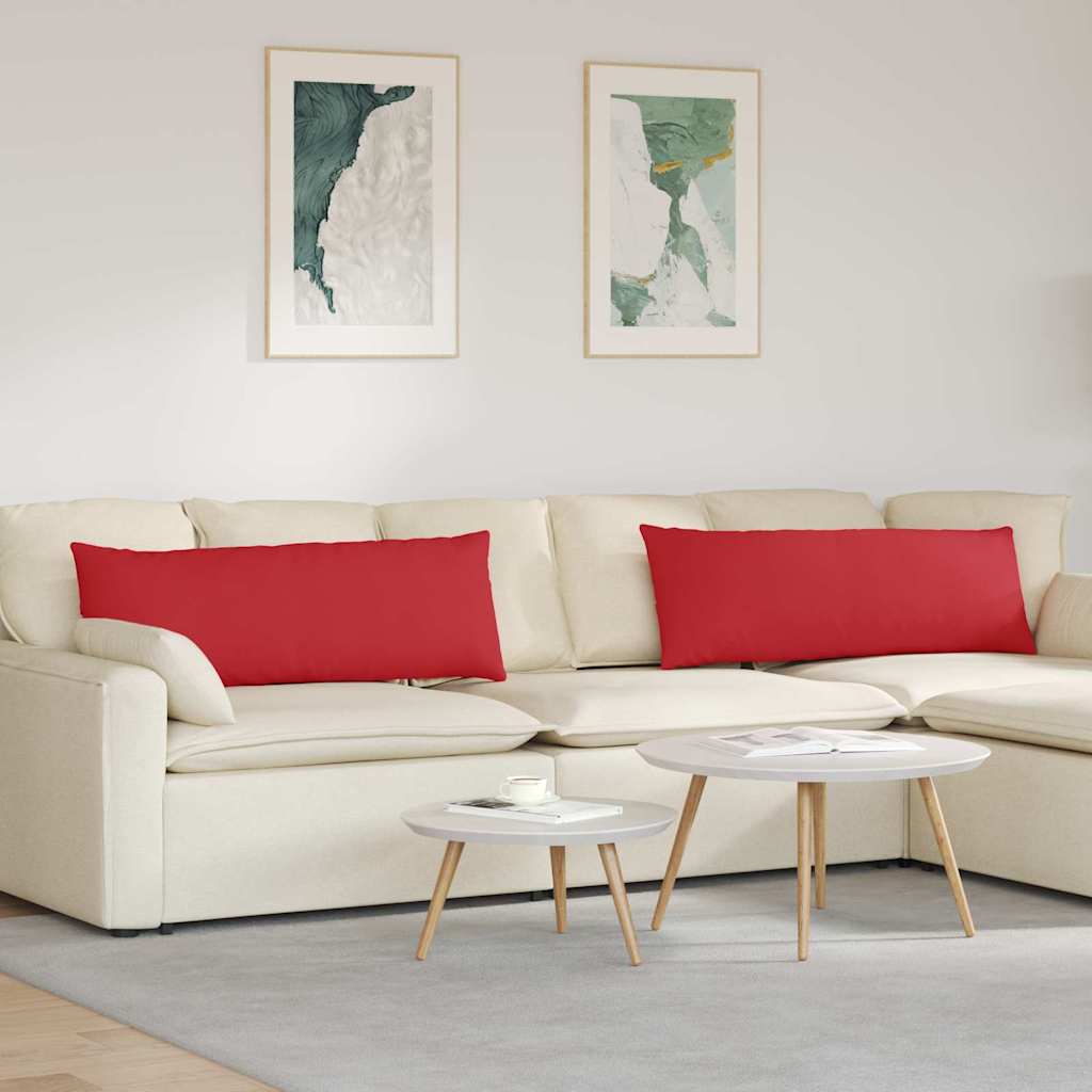 Dekorative, zeitlose Sofakissen im 2er Set mit modernem Stoffdesign 120 x 40 cm