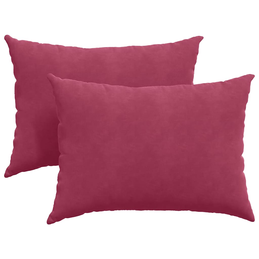 Moderne Sofakissen im 2er Set mit weichem Cordstoff und Komfortfüllung 70x50 cm