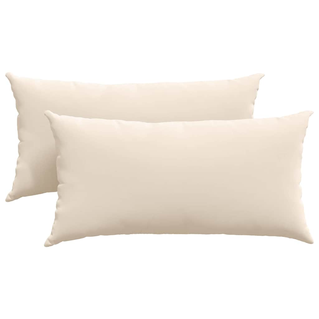 Mega-Shop XL Dekorative Sofakissen im 2er Set mit Stoffbezug und Füllung 80x40cm