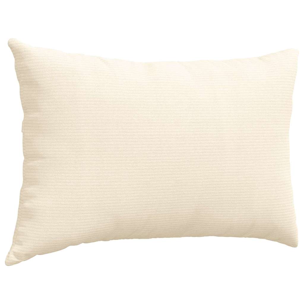 Cord Sofakissen im 2er Set mit weicher Füllung und abnehmbaren Bezügen 60 x 40cm
