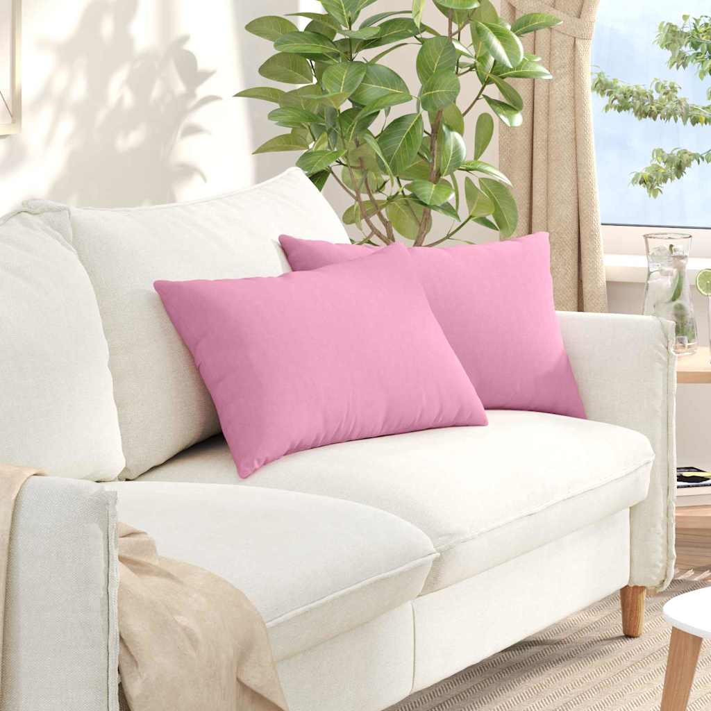 NEUHEIT: Dekorative Sofakissen im 2er Set mit modernem Stoffdesign 60 x 40 cm