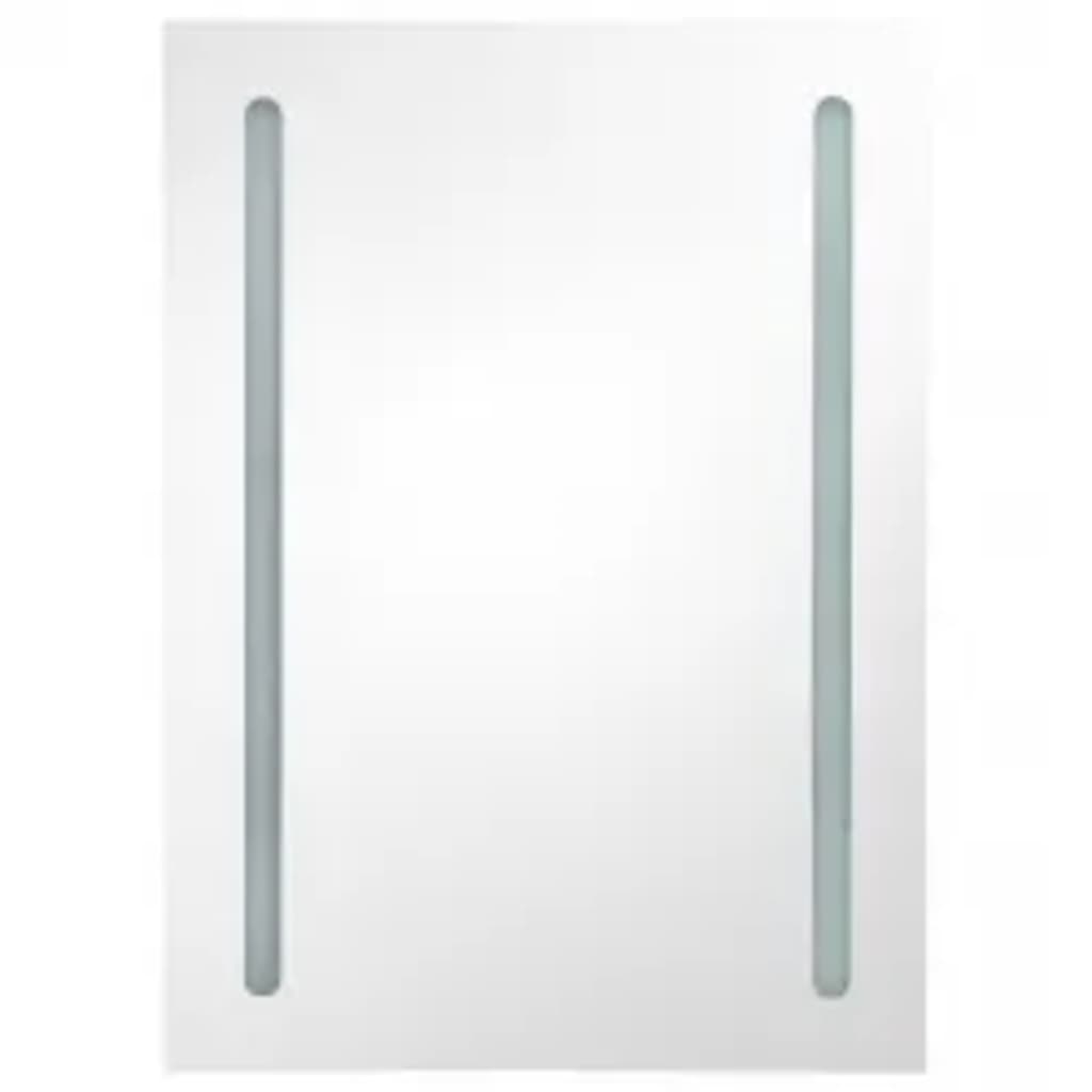LED-Bad-Spiegelschrank - Badezimmerschrank - Spiegel - Wandschrank - 50x13x70cm