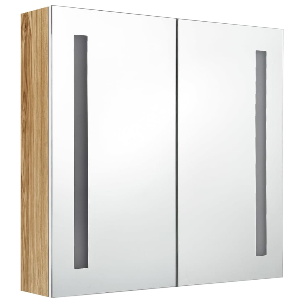 LED-Bad-Spiegelschrank - Badezimmerschrank - Spiegel - Wandschrank - 62x14x60cm
