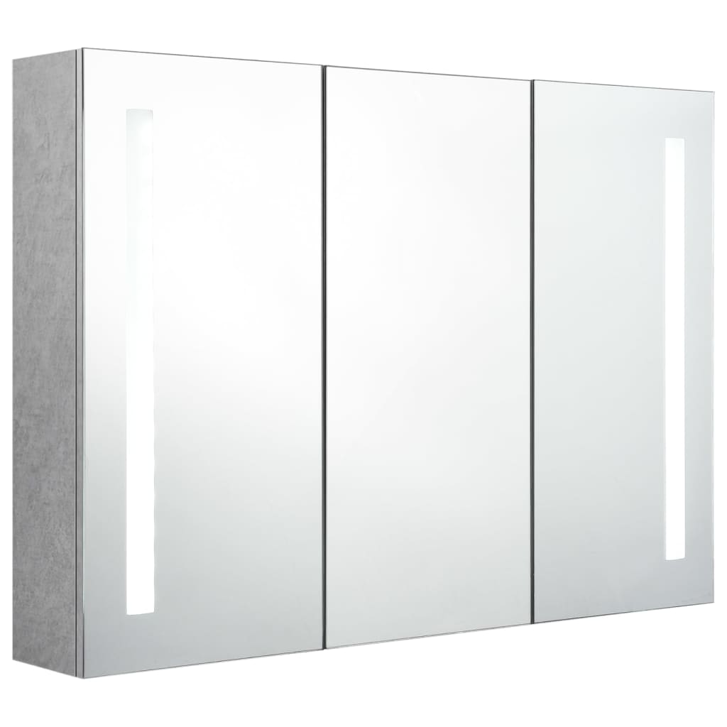 LED-Spiegelschrank fürs Bad - 3-türig - Badezimmer-Spiegel - 89 x 14 x 62 cm