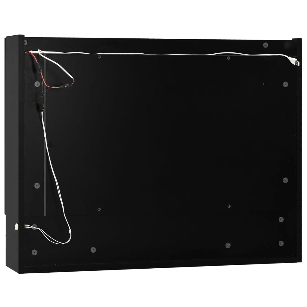 LED-Spiegelschrank fürs Bad - 3 Ablagen - 2-Türig - Badezimmer - 80 x 15 x 60 cm