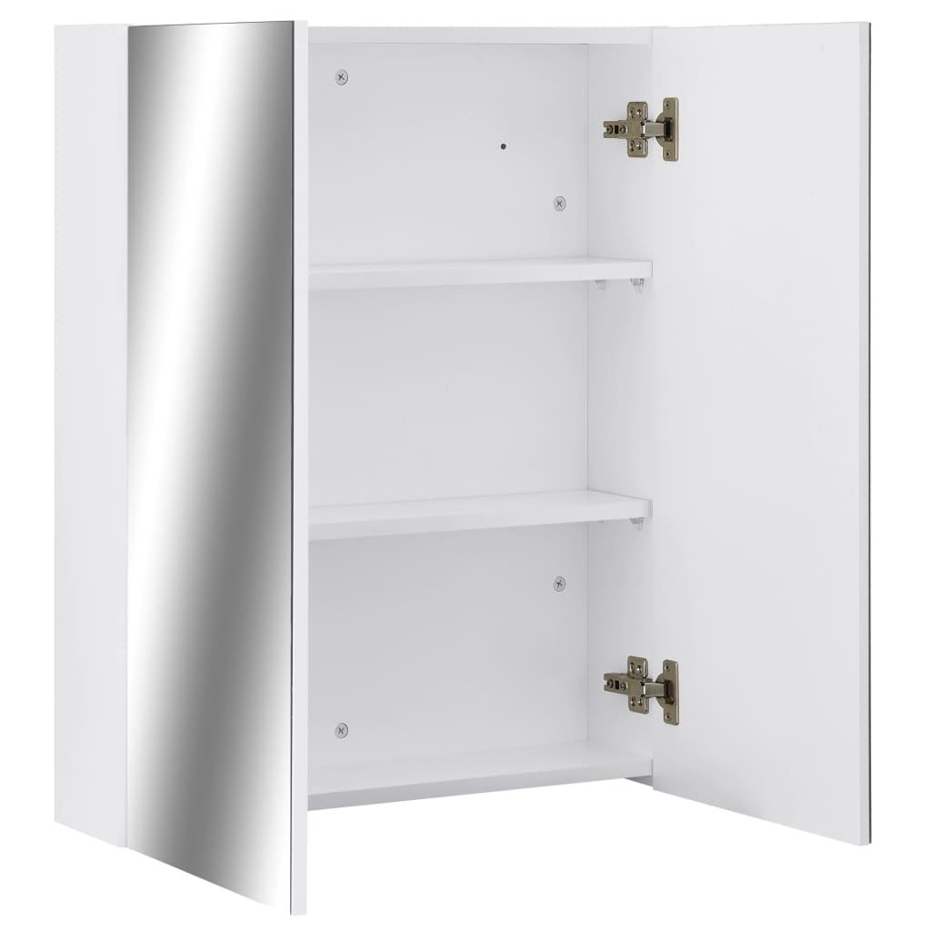 Bad-Spiegelschrank - Wandspiegel - Badezimmer - Schminkspiegel - Gästebad - Weiß