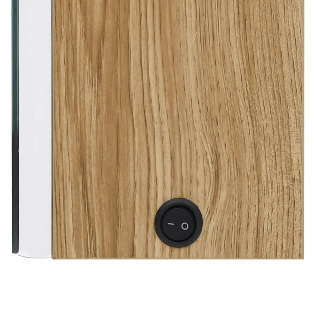 LED-Bad-Spiegelschrank - Wandschrank - Schminkspiegel - Gästebad - 50x14x60cm