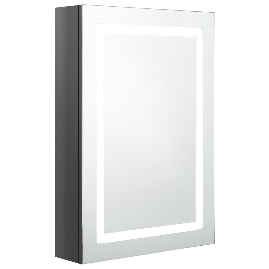 LED-Bad-Spiegelschrank - Wandschrank - Schminkspiegel - Gästebad - 50x14x70cm
