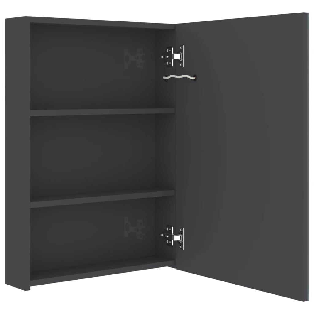 LED-Bad-Spiegelschrank - Wandschrank - Schminkspiegel - Gästebad - 50x14x70cm