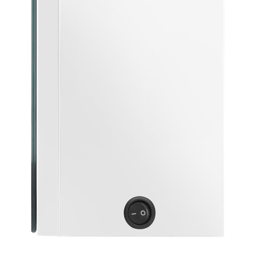 LED-Bad-Spiegelschrank - Wandschrank - Schminkspiegel - 2-Türig - 80x12x68cm