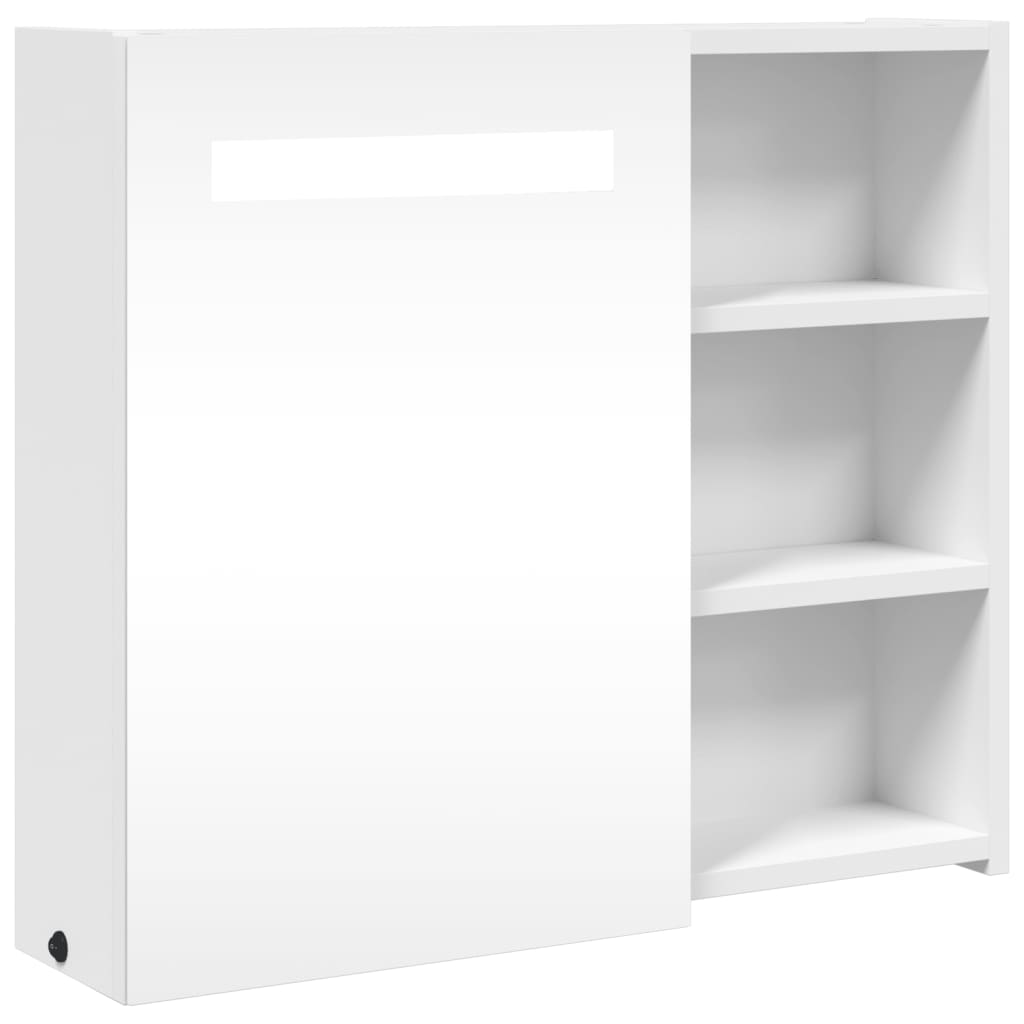 Spiegelschrank - Badezimmer - LED-Beleuchtet - Wandspiegel - Gästebad - 60x13x52
