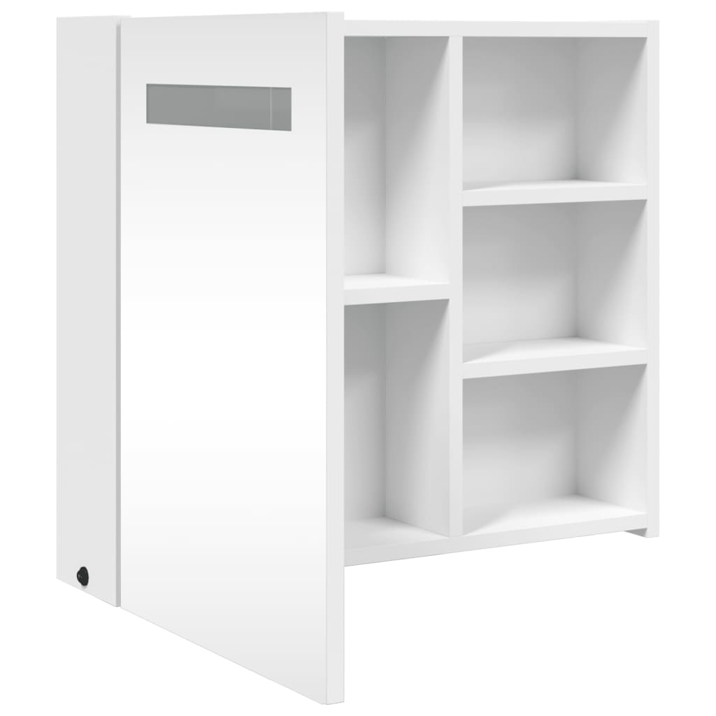 Spiegelschrank - Badezimmer - LED-Beleuchtet - Wandspiegel - Gästebad - 60x13x52