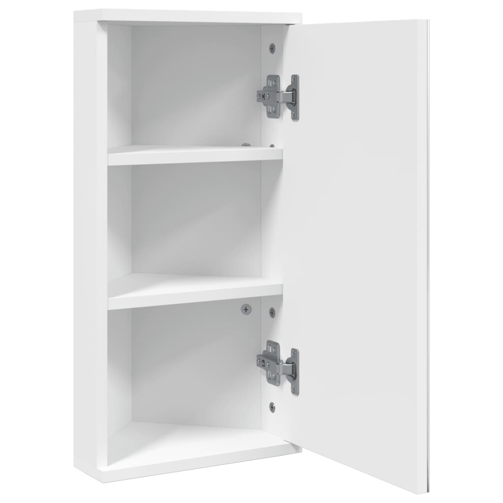 Eck-Spiegelschrank - Gästebad - Badezimmer Spiegel - Wandschrank - Kosmetik