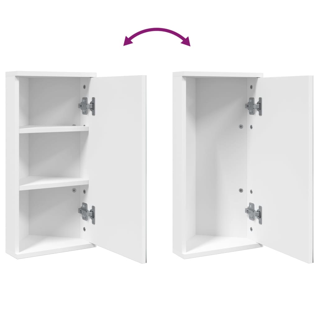 Eck-Spiegelschrank - Gästebad - Badezimmer Spiegel - Wandschrank - Kosmetik