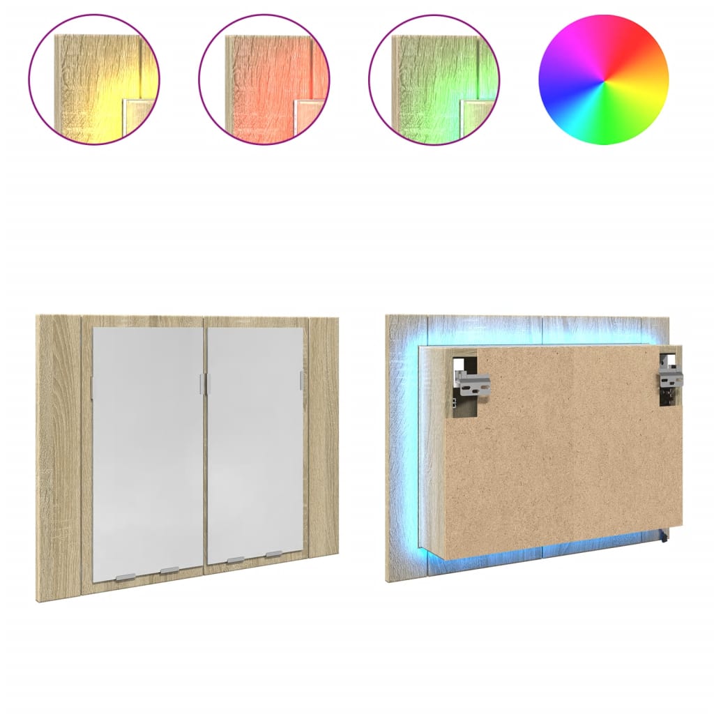 LED-Spiegelschrank - Badschrank - Farbwechsler - Badezimmer - Schminkschrank