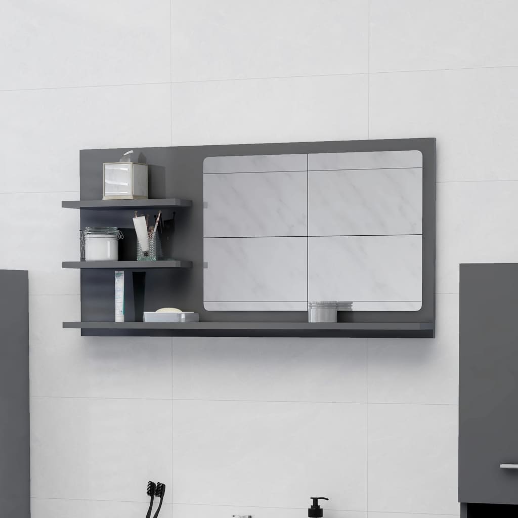 Badspiegel - Badezimmer Spiegel mit Ablagen - Wandspiegel - Schminkspiegel