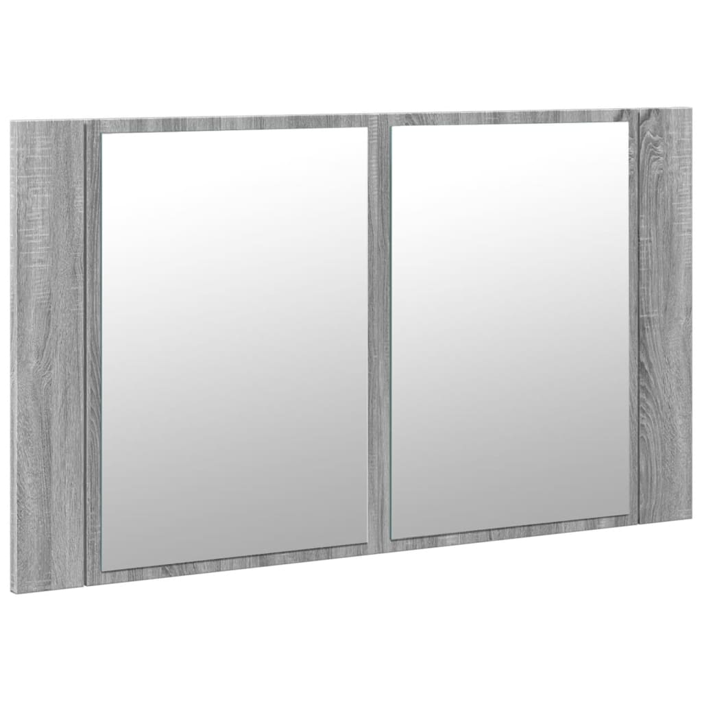 2-türiger LED Badezimmer Spiegelschrank - Schminkspiegel - Farbwechsler - 80cm