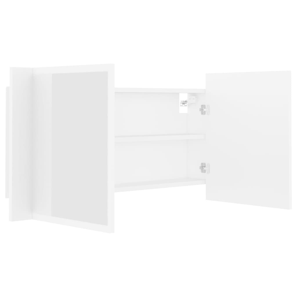 Panorama Spiegelschrank - Badezimmer - Schminkspiegel - mit LED-Beleuchtung