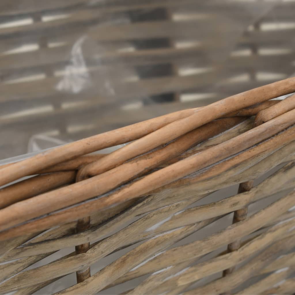 Balkon-Blumentöpfe - Balkonkasten aus Weide - 2er Set - Kräuterkasten - 40 cm