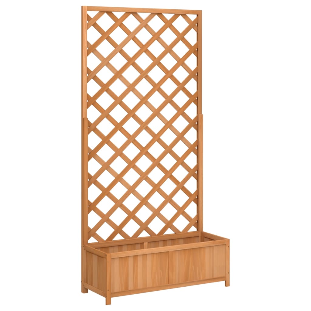 Blumenkübel - Pflanzkübel mit Spalier - Rankhilfe - Kletterpflanze - Tannenholz