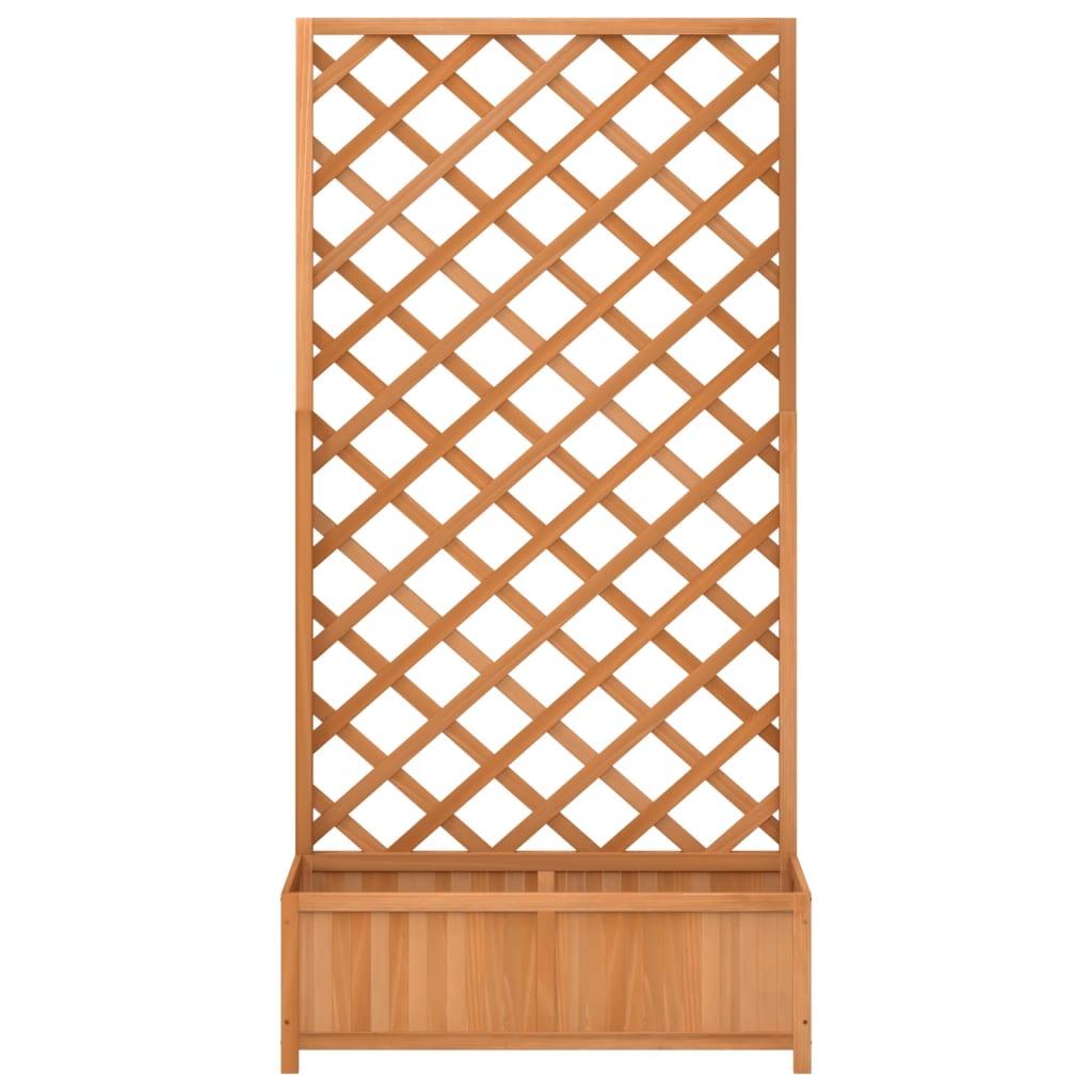 Blumenkübel - Pflanzkübel mit Spalier - Rankhilfe - Kletterpflanze - Tannenholz
