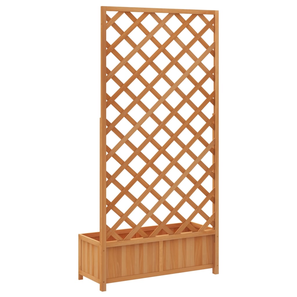 Blumenkübel - Pflanzkübel mit Spalier - Rankhilfe - Kletterpflanze - Tannenholz