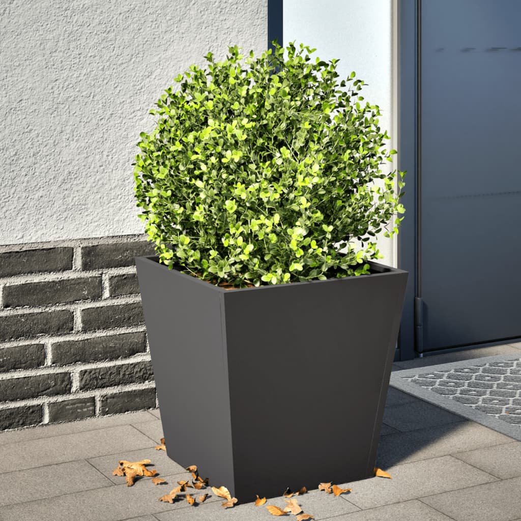 Mega-Shop XL - Pflanzkübel - Blumentopf - Stahl - Blumenkübel - Garten - 40x40