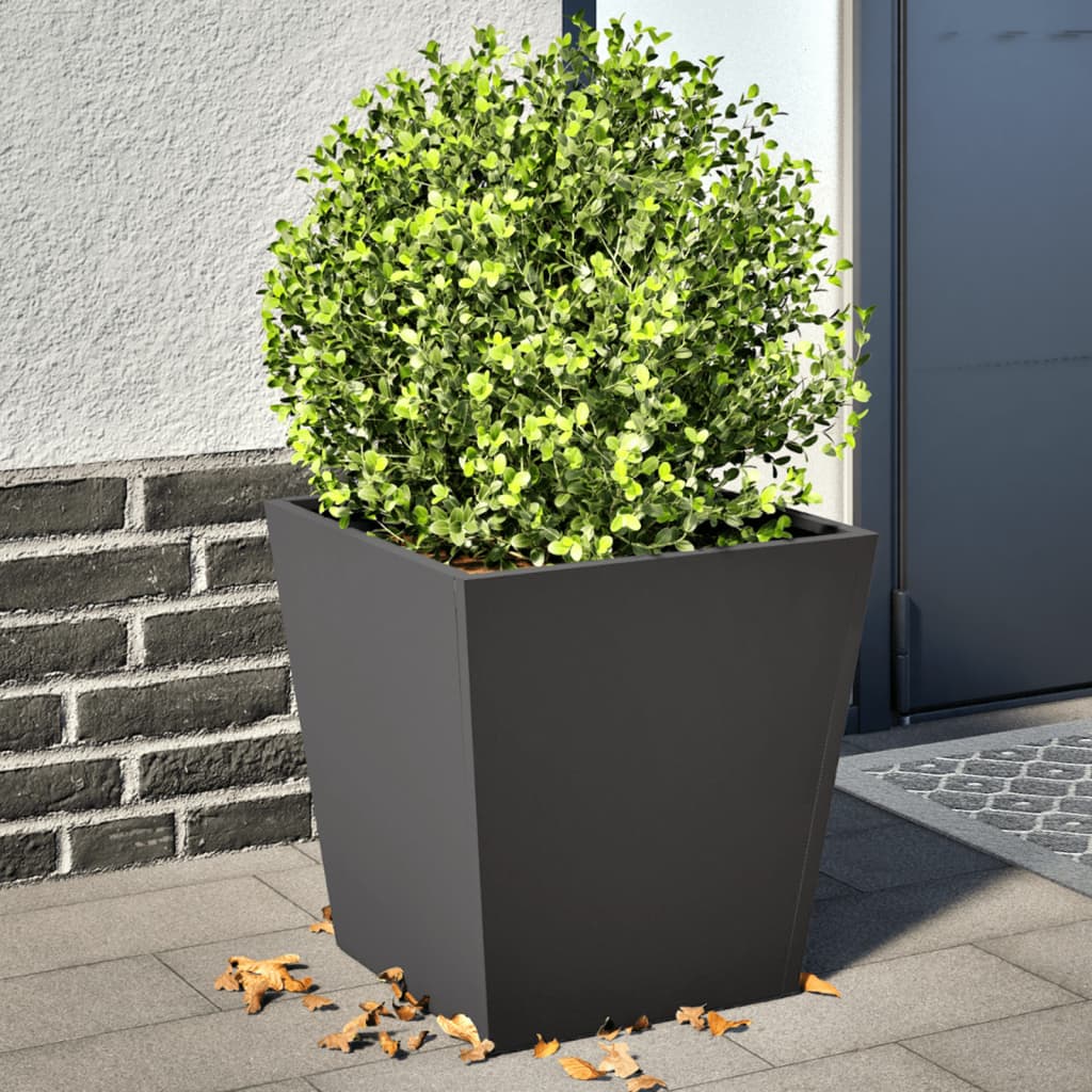 Mega-Shop XL - Pflanzkübel - Blumentopf - Stahl - Blumenkübel - Garten - 2er-Set
