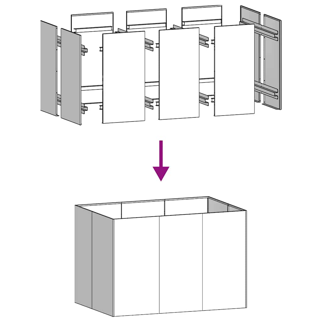 Mega-Shop XL - Pflanzkübel - Blumenkübel - Garten - Balkon - Terrasse - 120 cm