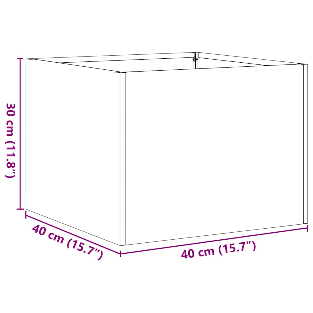 Mega-Shop XL - Pflanzkübel - Blumenkübel - Garten - Balkon - Terrasse - 40 cm