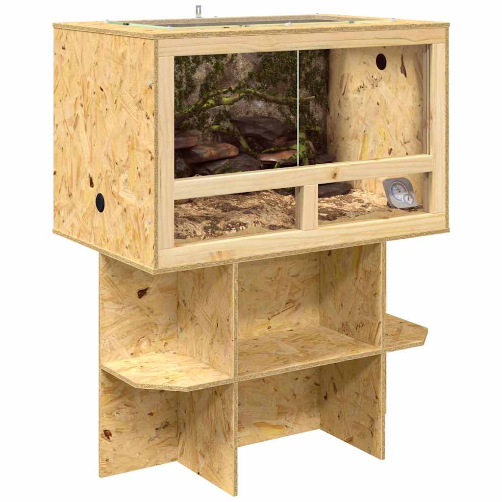 Terrarium mit Unterschrank - Holzterrarium - Reptilienhaltung - inkl Thermometer