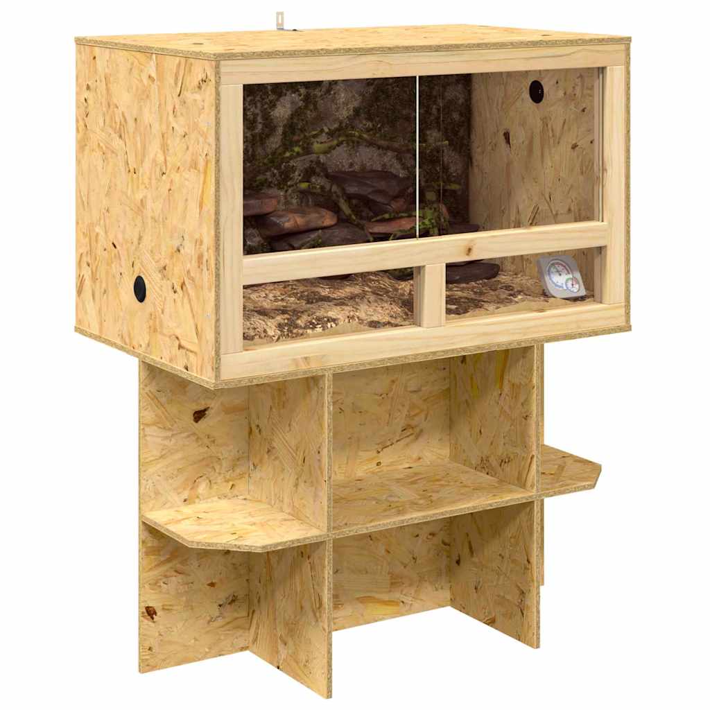 Terrarium mit Unterschrank - Holzterrarium - Reptilienhaltung - inkl Thermometer