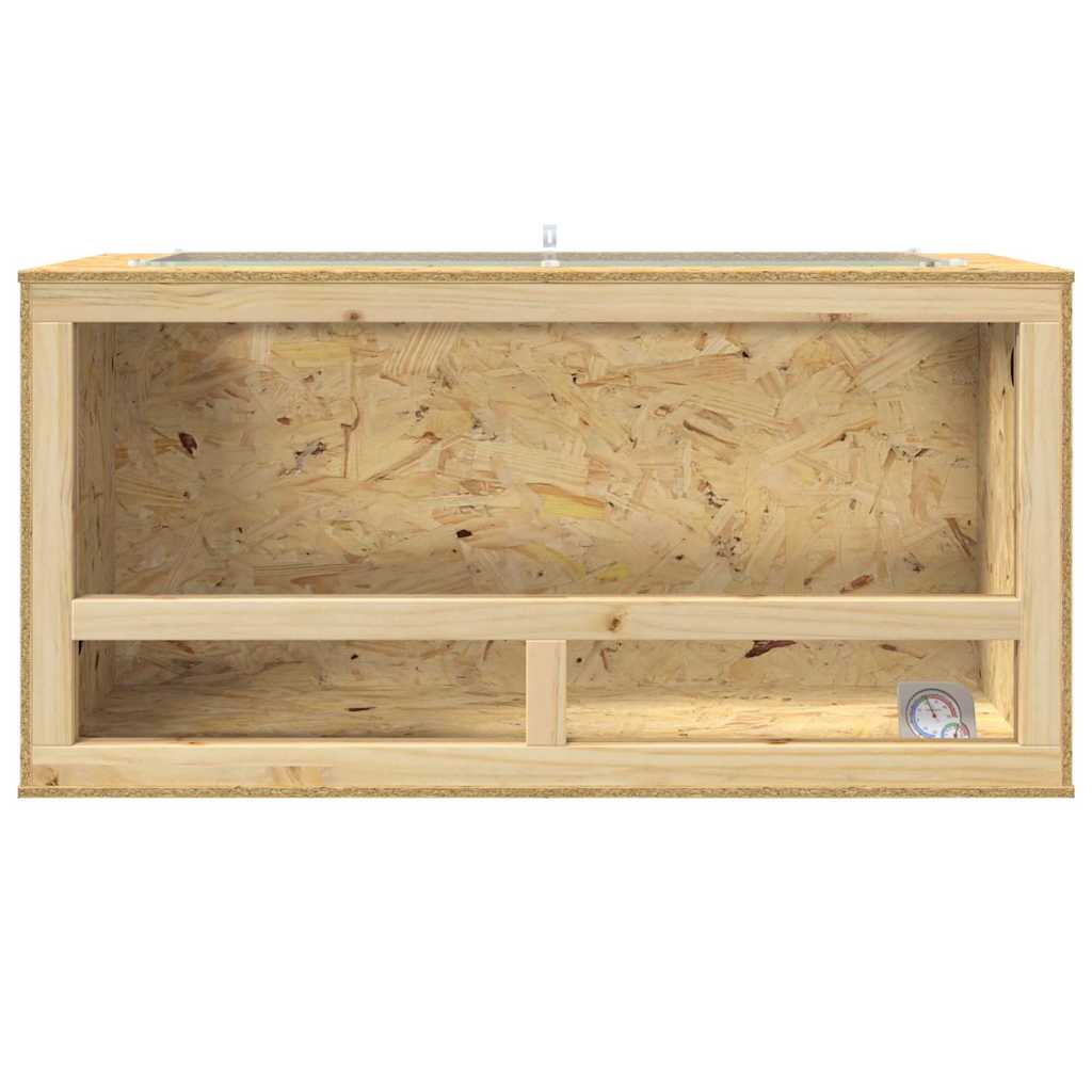 Holzterrarium - OSB-Terrarium - Reptilienhaltung - inkl Thermometer - Zoozubehör