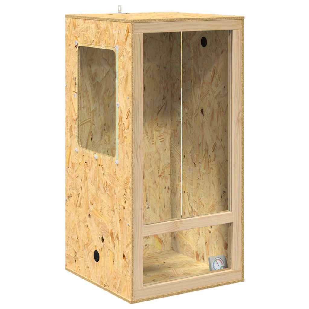 Holzterrarium - Reptilienhaltung - Terrarium mit Unterschrank - inkl Thermometer