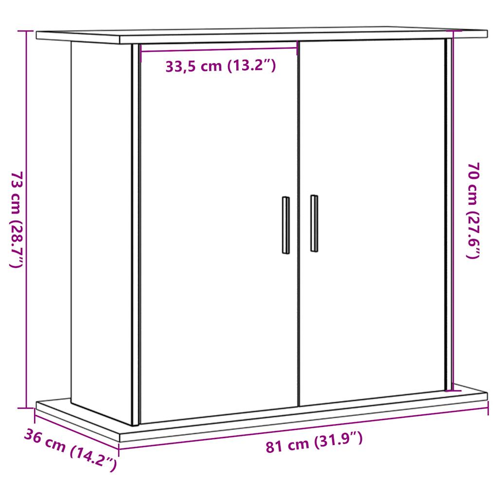 Aquarienschrank - Aquarientisch - Aquarienständer - 81 x 36 x 73 cm - Farbwahl