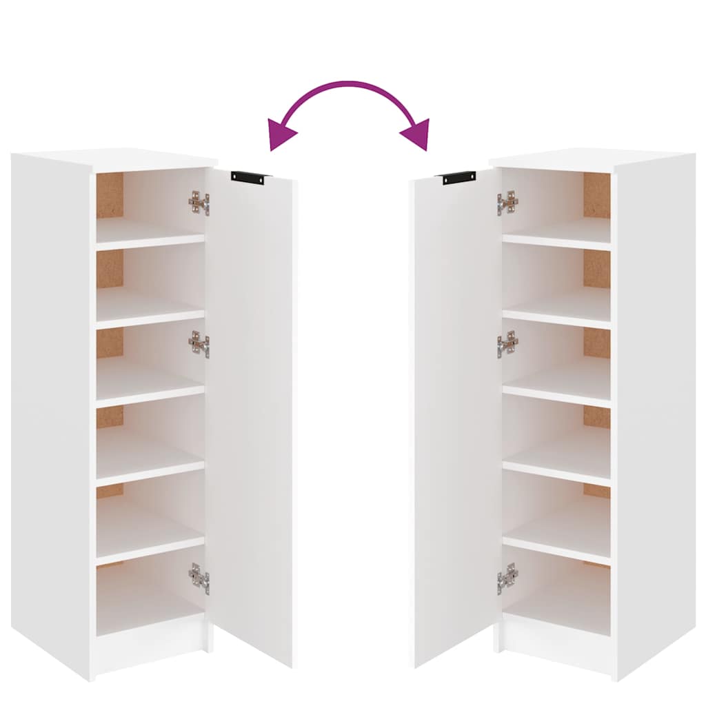 Kompakter Schuhschrank mit geschütztem Stauraum für Flur und Diele 30x35x100 cm