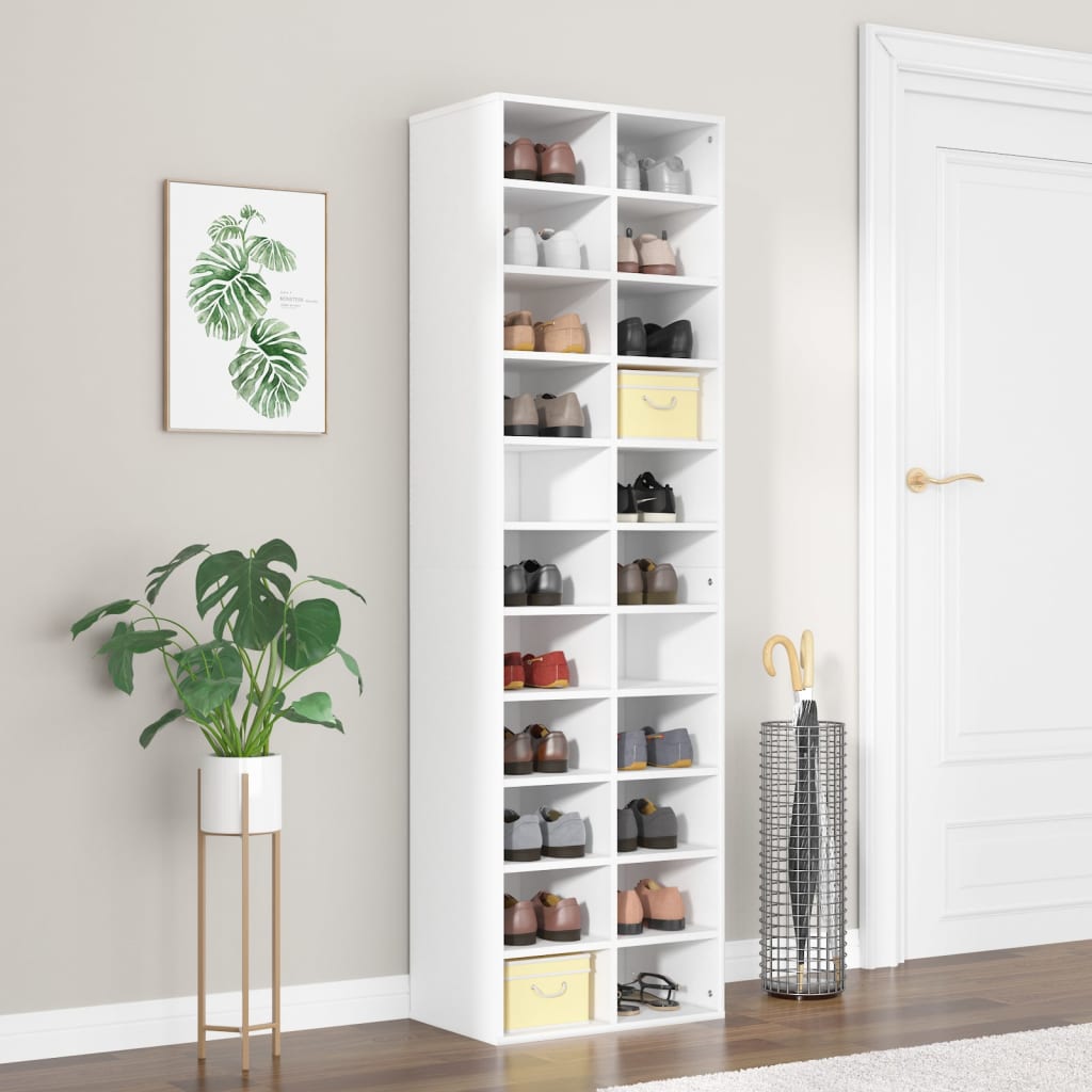Schuhregal mit 22 offenen Fächern für Flur, Diele und Ankleide 54 x 34 x 183 cm