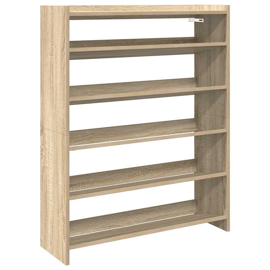 Schuhregal mit mehreren Fächern für ordentliche Aufbewahrung 80 x 25 x 100 cm